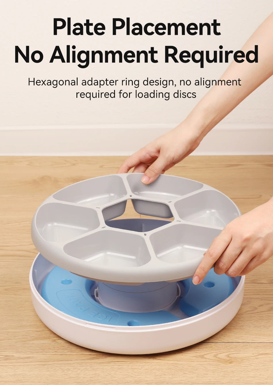 Wireless Automatic Pet Feeder with 6-Meal Capacity and Smart LED Touch Control