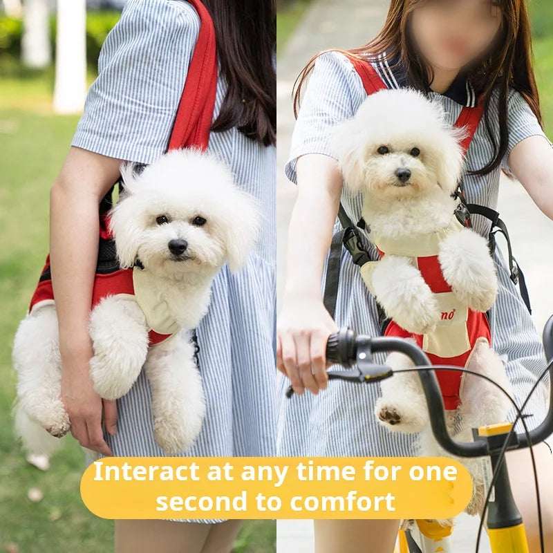 Pet Carrier Backpack - Breathable Mesh Travel Bag for Dogs & Cats