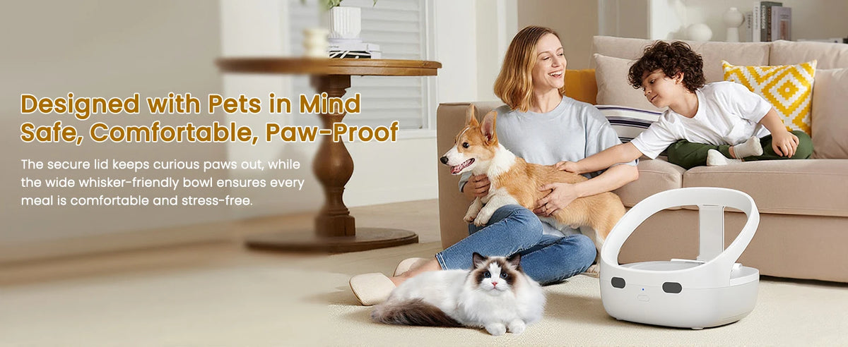 RFID Selective Cat Feeder with Ice Pack Cooling
