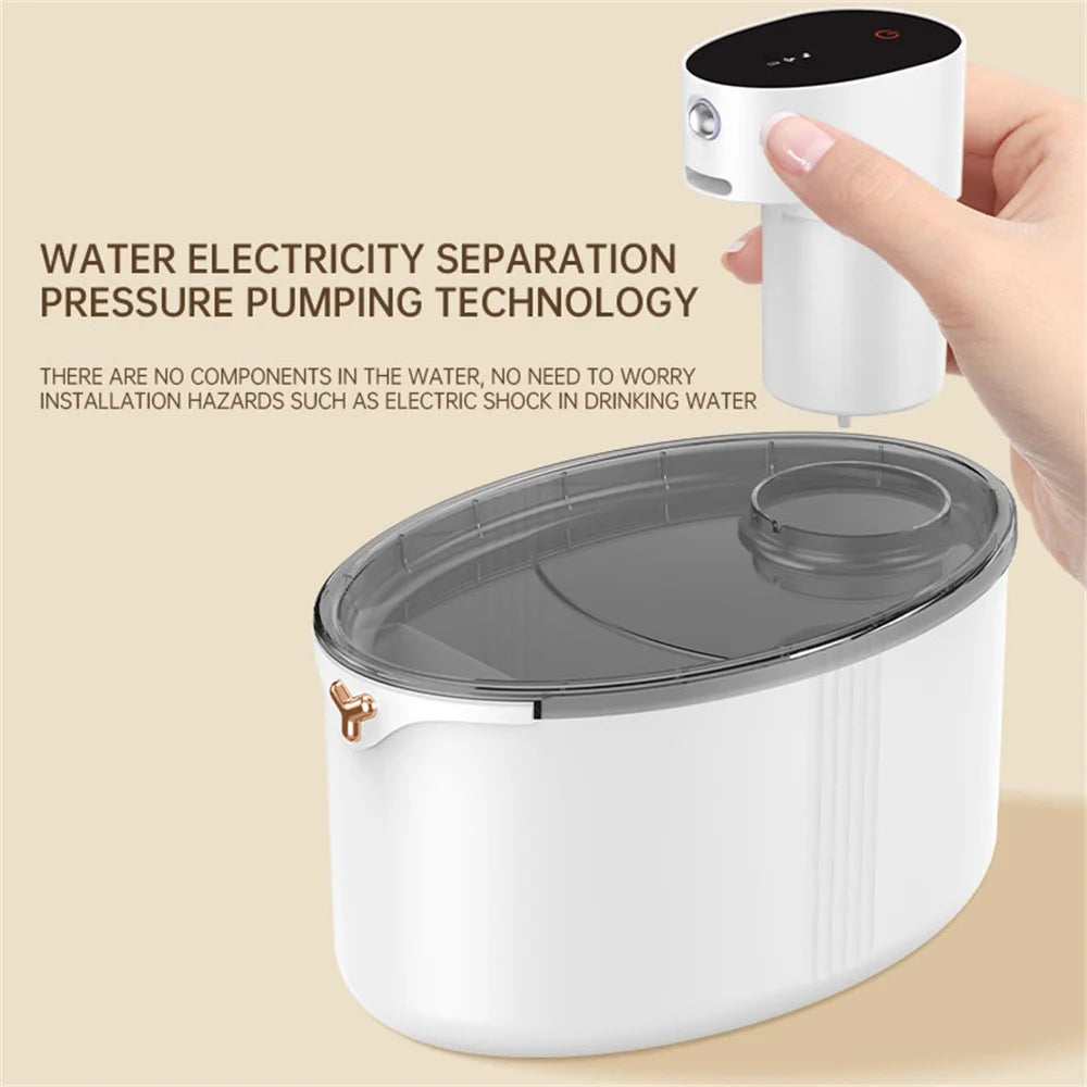 Smart Pet Water Fountain 2.5L - USB Rechargeable Induction Drinking Bowl with Filter