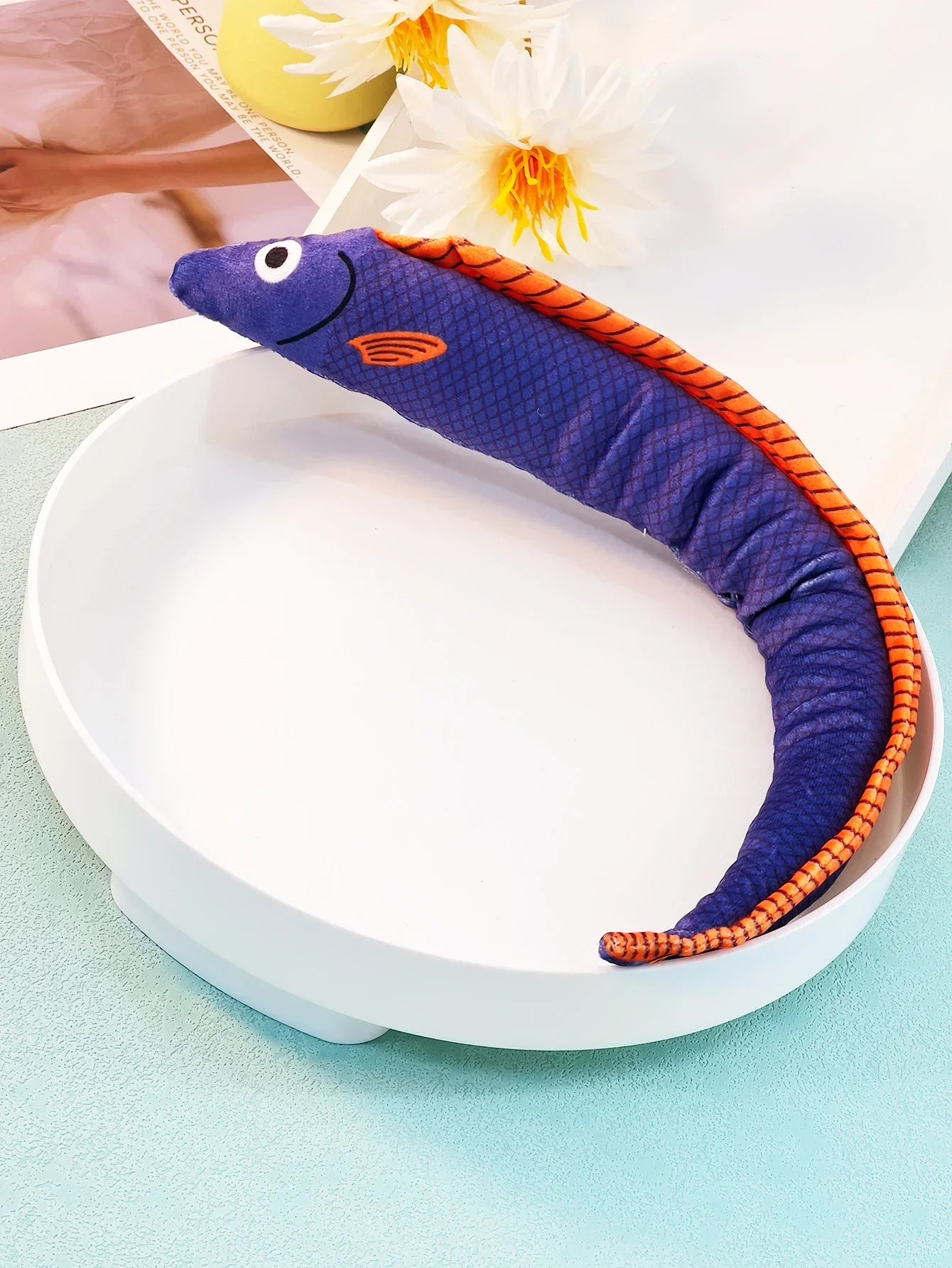 Eel-Shaped Catnip Toy
