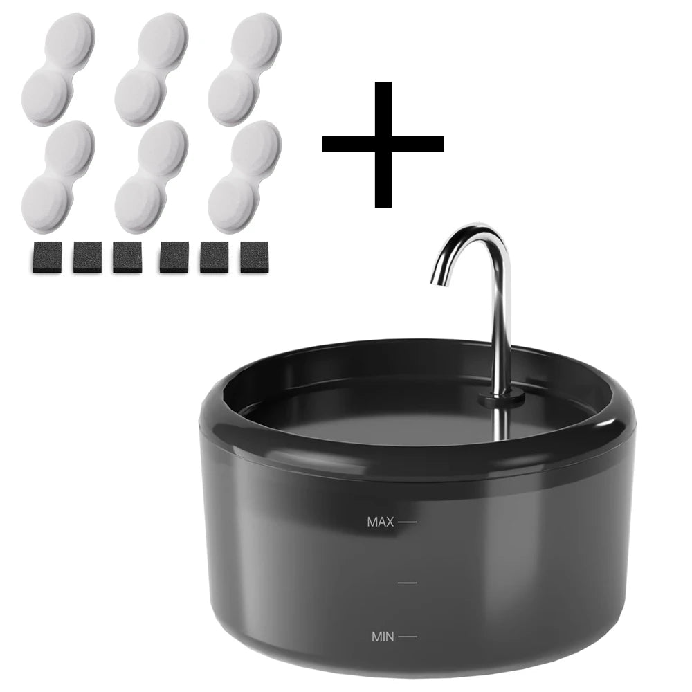 Automatic cat drinking fountain, dog water feeder, visual cat fountain, water fountain suitable for small and medium-sized pets