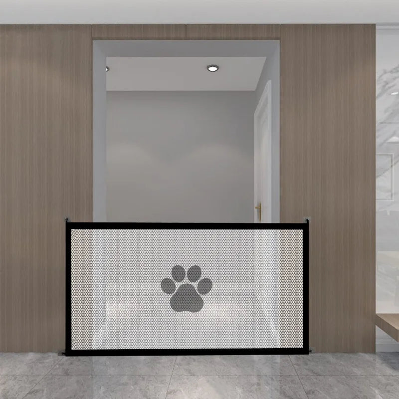 Portable Pet Safety Gate - Folding Mesh Barrier for Dogs and Pets