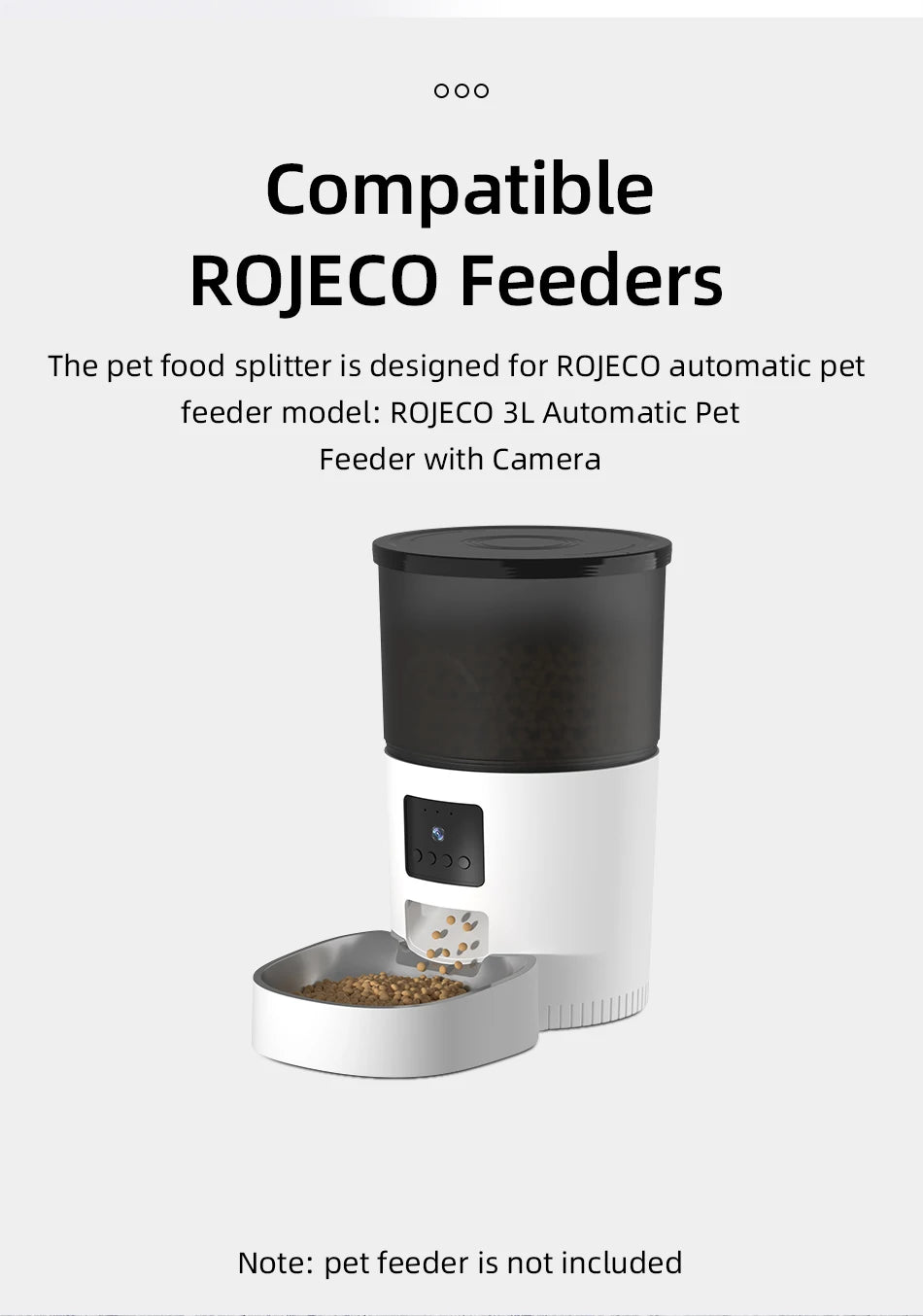 Stainless Steel Replacement Bowl for 3L Automatic Pet Feeder