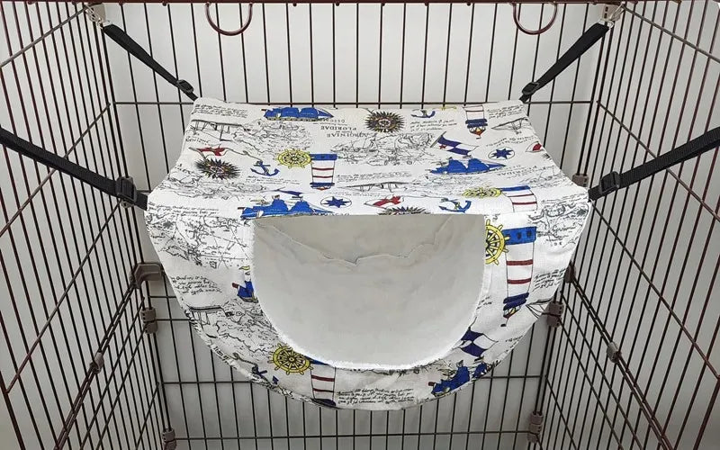 Cat Hammock Bed - Hanging Summer Cage Accessory