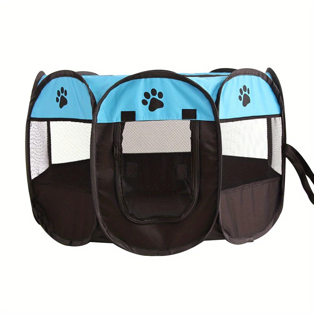 Portable Pet Playpen & Tent - Foldable Outdoor Enclosure for Dogs & Cats