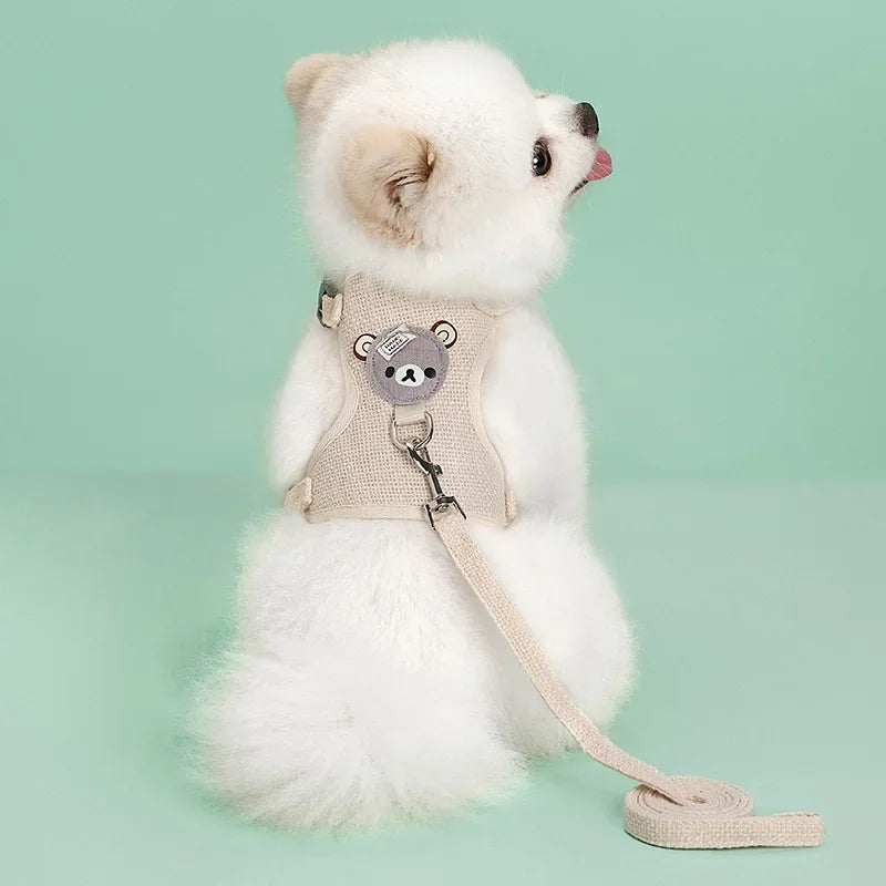 Adjustable Pet Harness and Leash Set - Comfortable Vest for Dogs and Cats