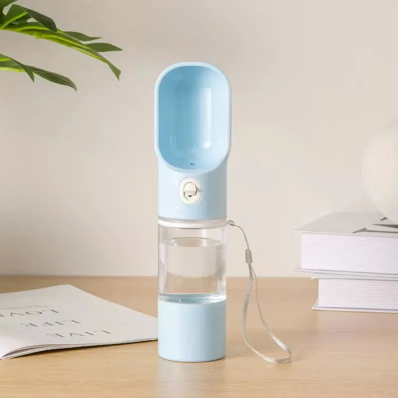 2-in-1 Pet Travel Water Bottle & Food Dispenser