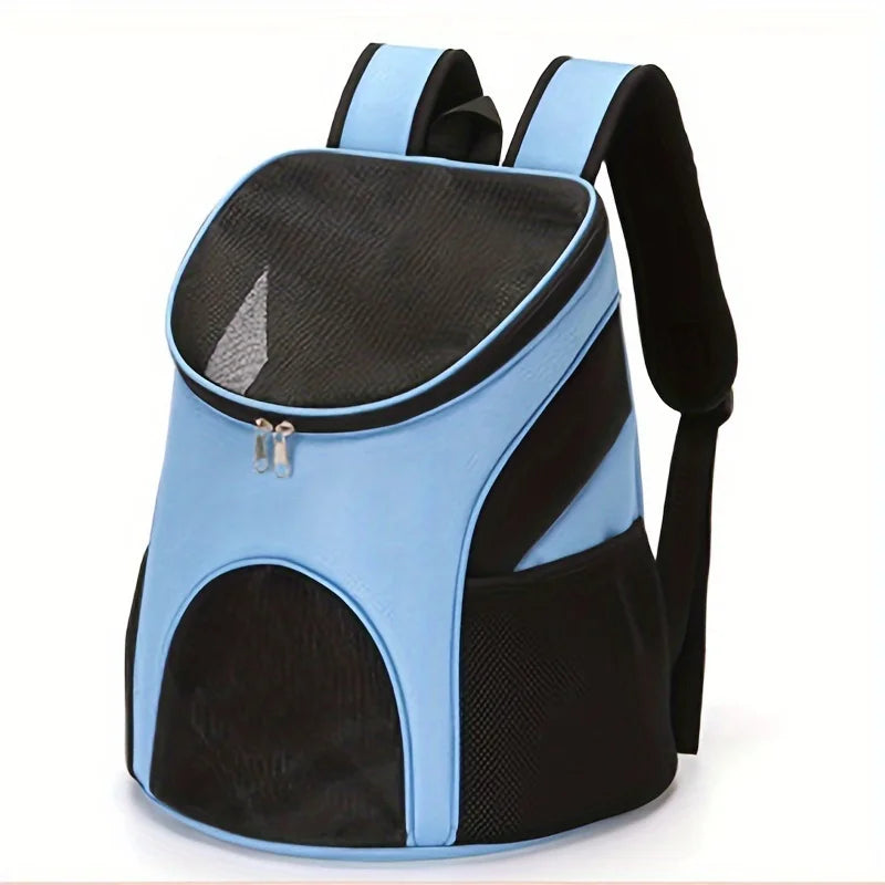 Portable Dog Carrier Backpack - Breathable Mesh Travel Bag with Large Capacity