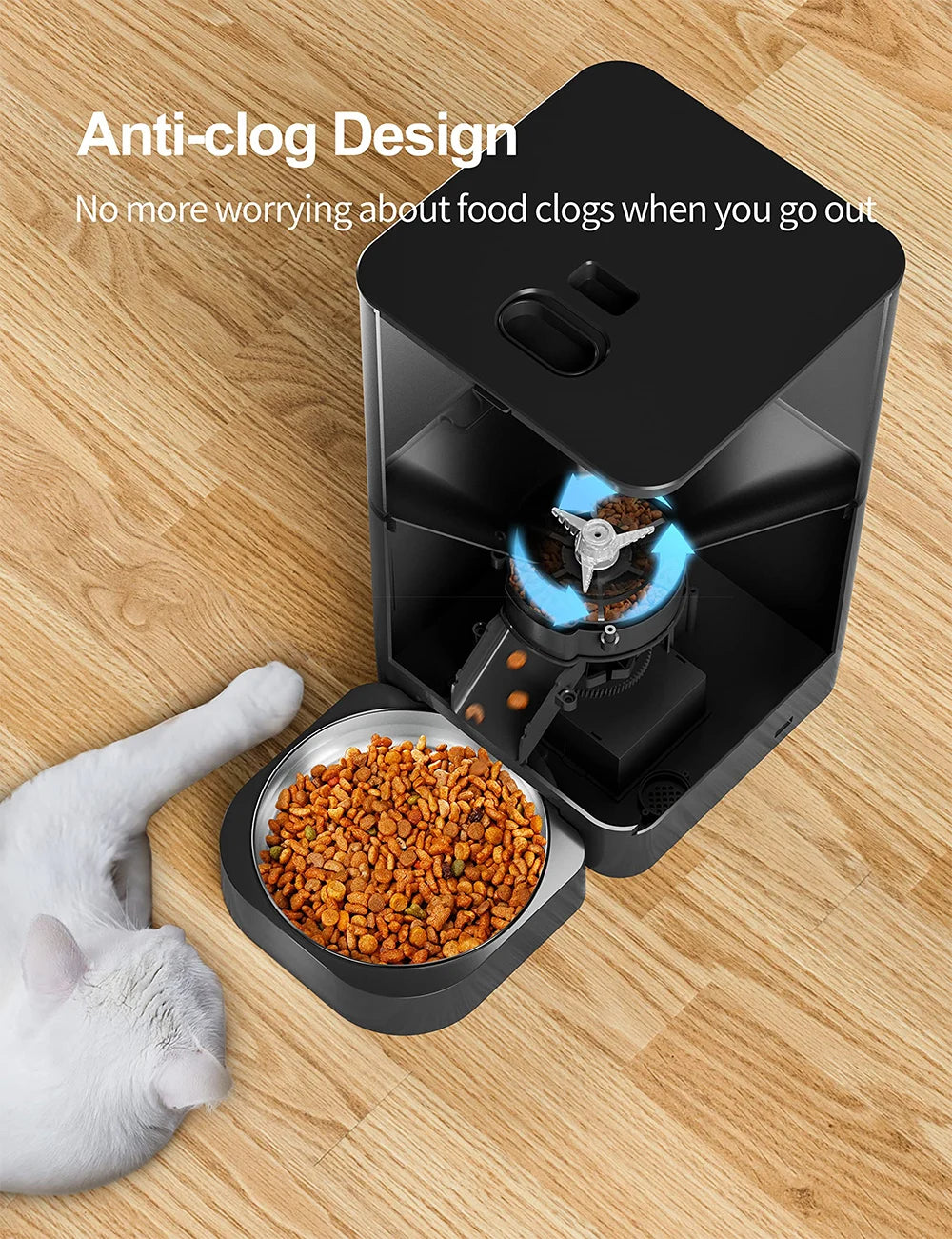 Women's Smart Automatic Pet Feeder with WiFi Control - 4L Large Capacity