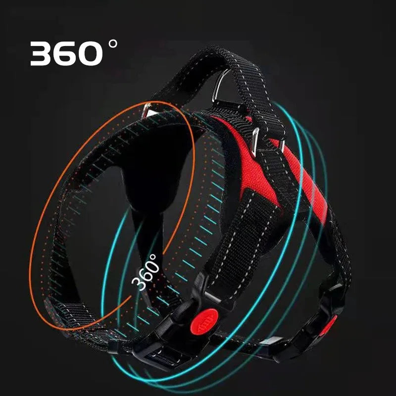No-Pull Dog Harness - Reflective Waterproof Vest for All Sizes