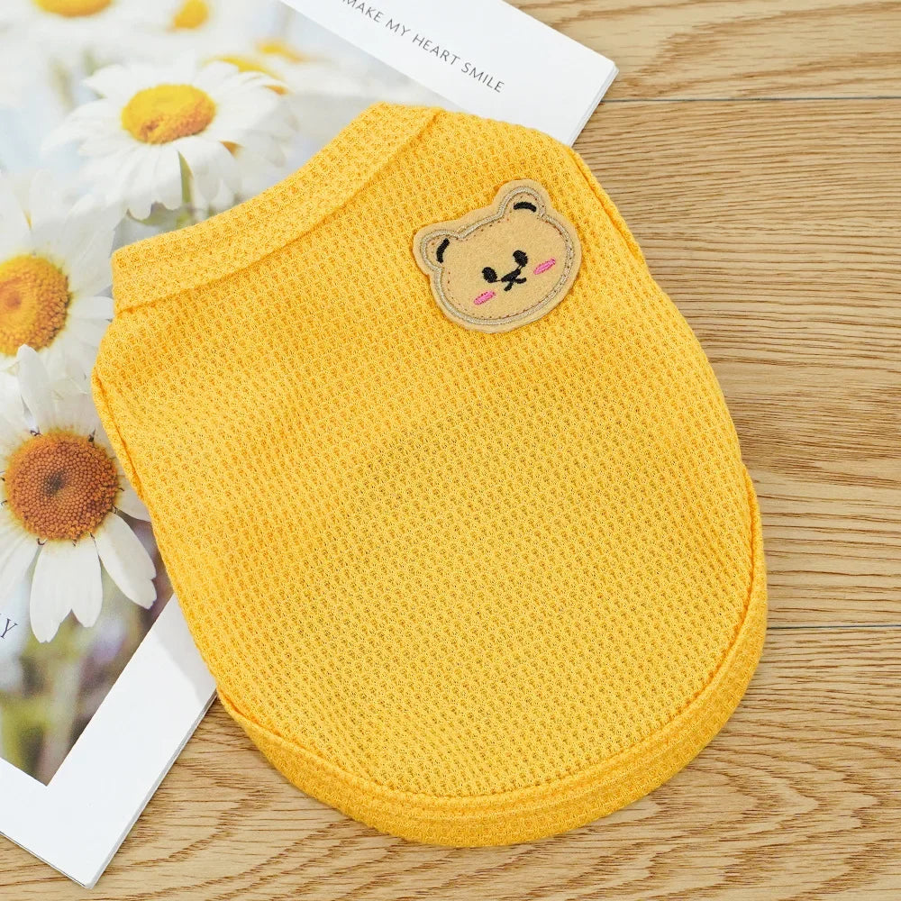 Breathable Pet Vest - Summer Clothing for Small Dogs and Cats