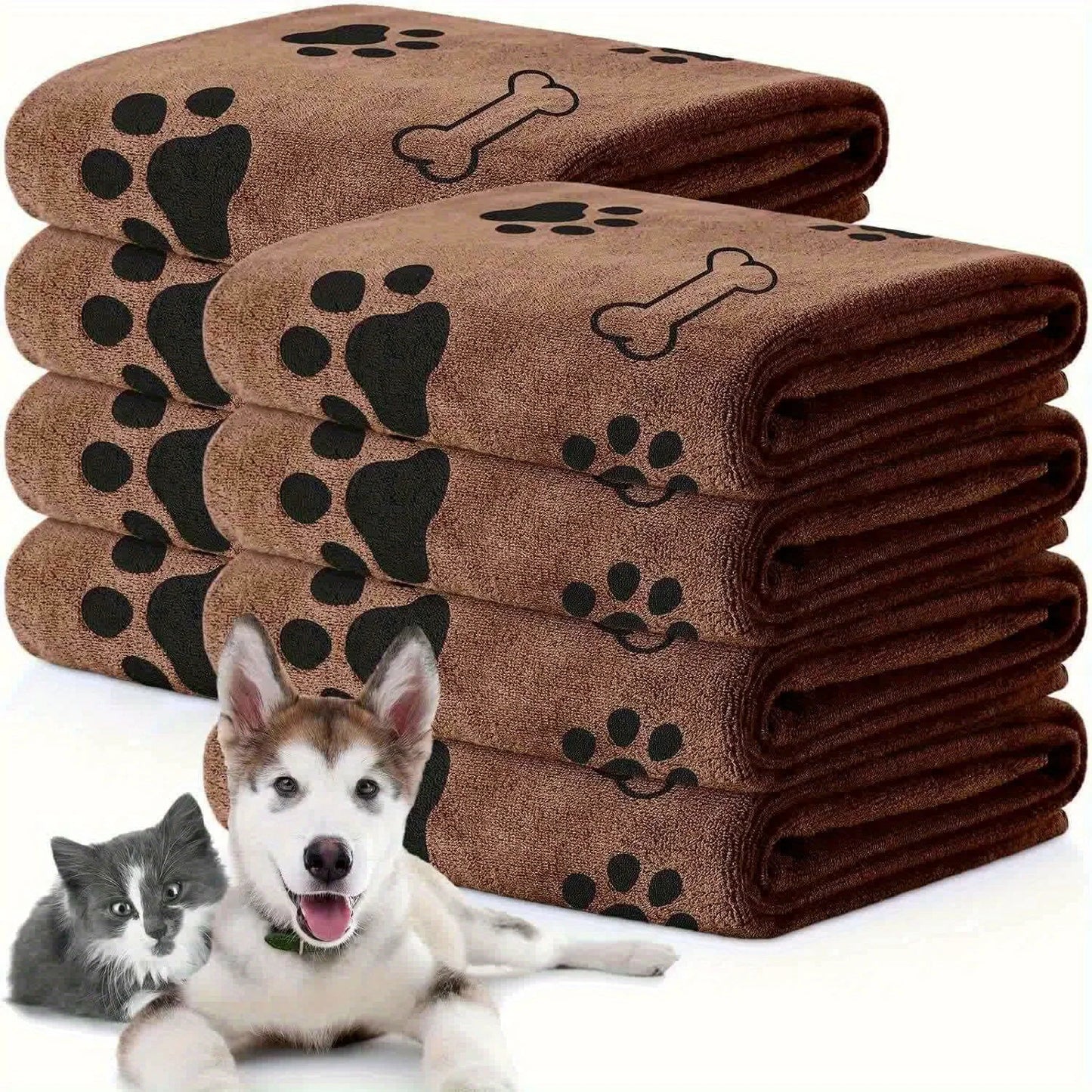 Pet Hair Remover Glove - Double-Sided Grooming Mitt for Furniture and Clothing