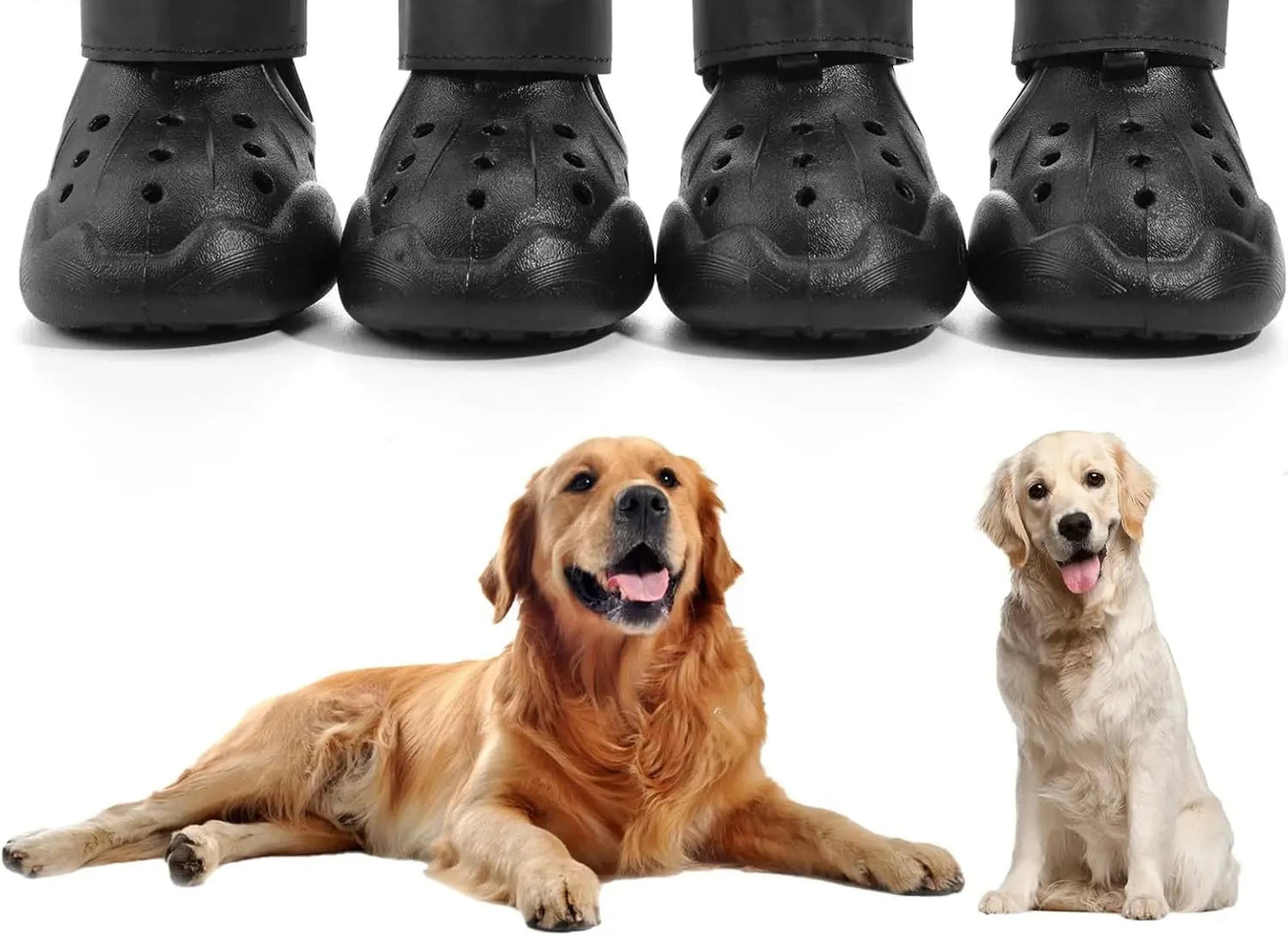 Bottes imperméables pour chien avec semelle antidérapante