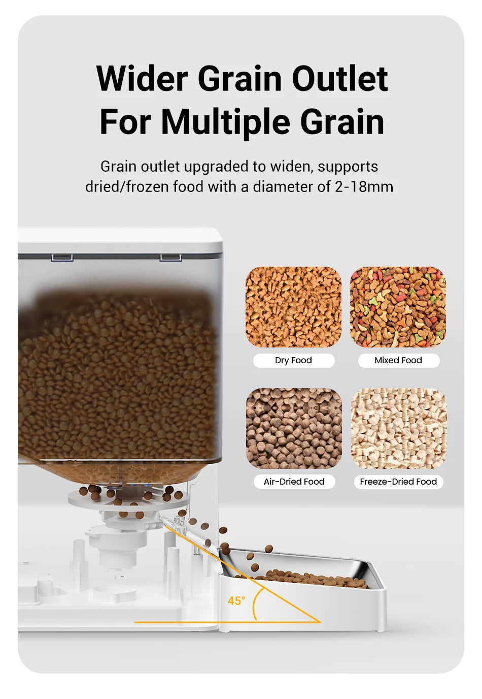 8.5L Automatic Pet Feeder with Water Fountain - WiFi Remote Control Smart Dispenser