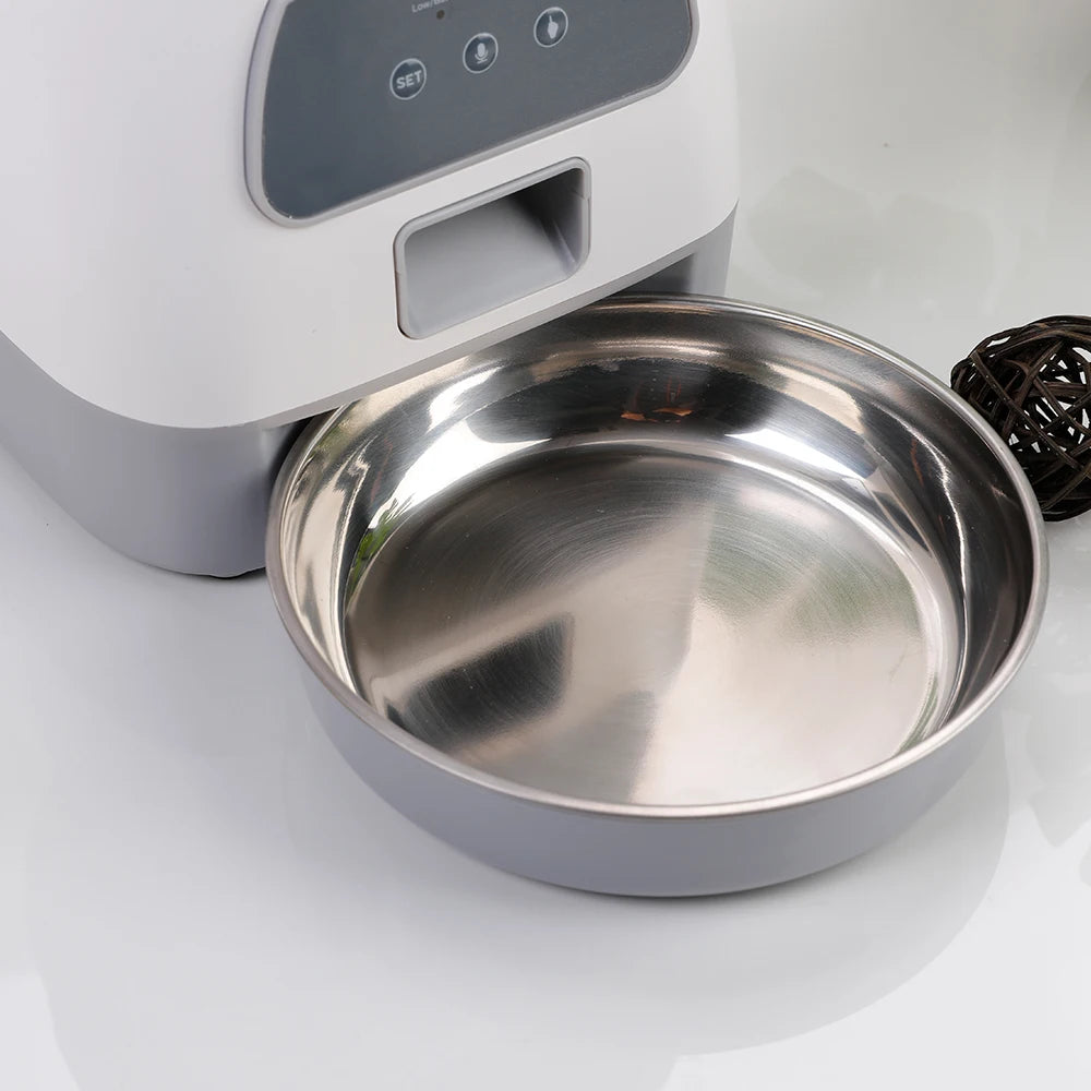 Smart WiFi Pet Feeder and Water Fountain Combo - 3.5L Food + 2L Water