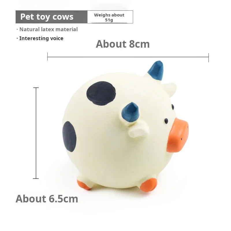 Durable Animal Design Squeaky Chew Toys - Dental Health Toys for Dogs