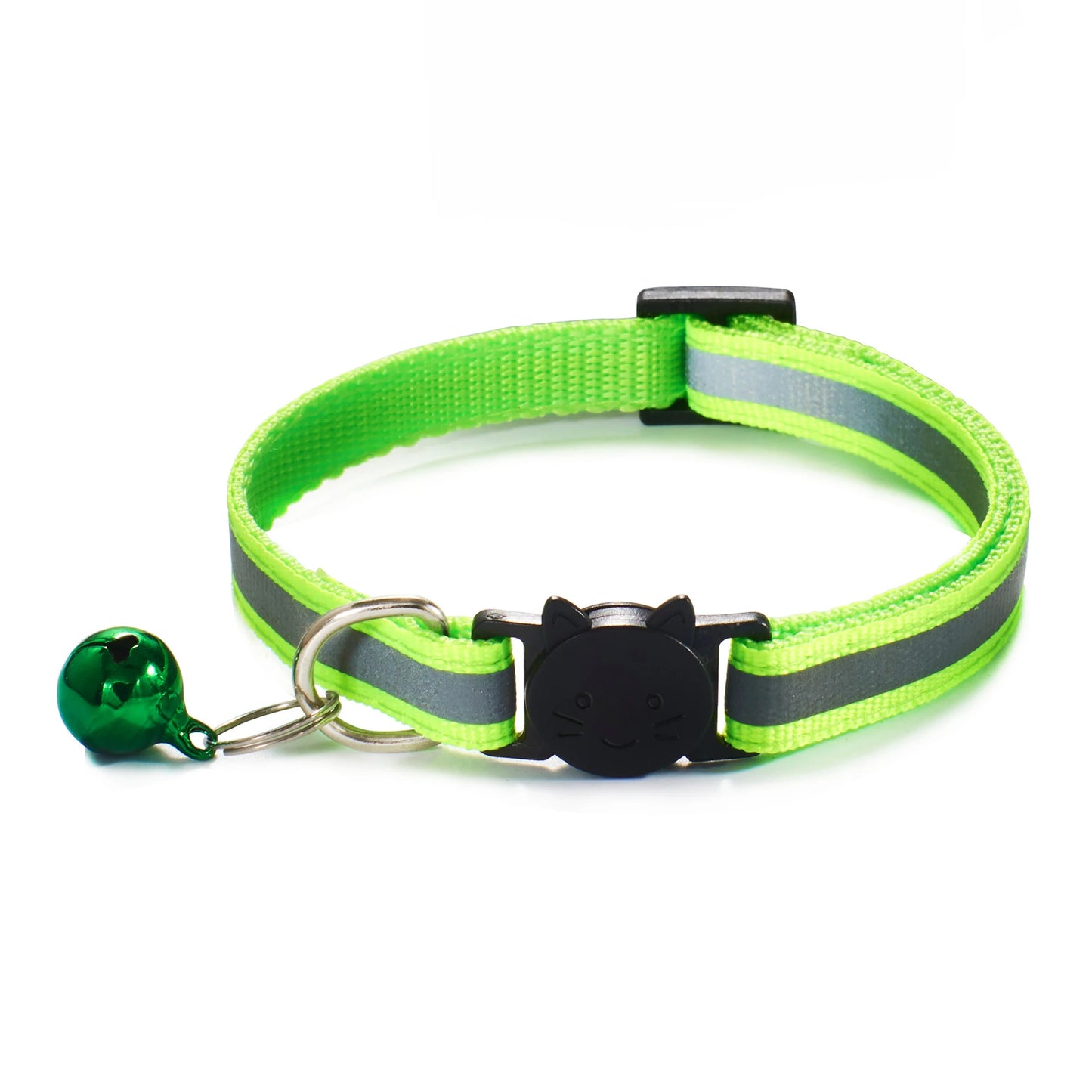 Reflective Cat Collar with Bell - Adjustable Night Safety Collar for Cats & Kittens