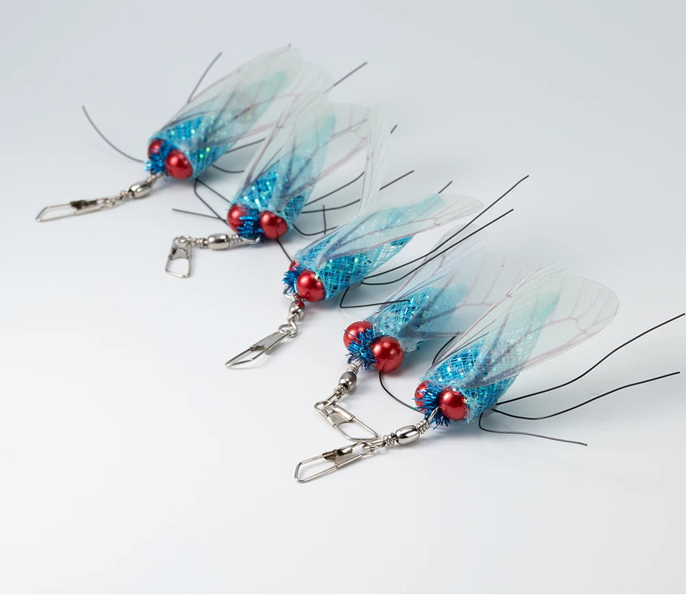 Cicada Bell Cat Teaser Wand Replacement Heads – 5 Pack