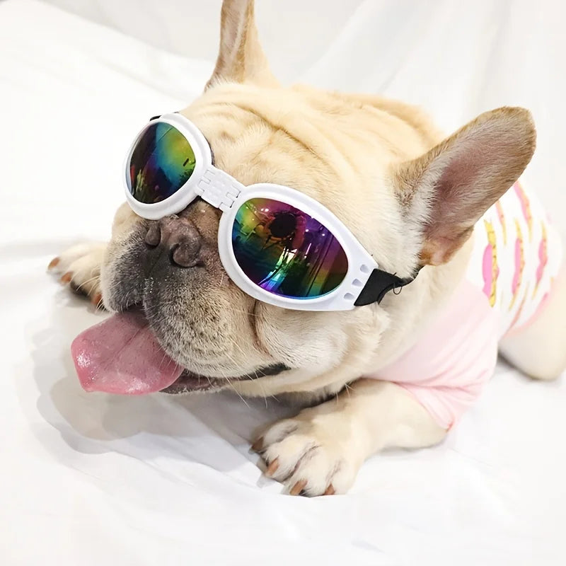 Folding Pet Sunglasses - UV Protection Eyewear for Dogs and Cats