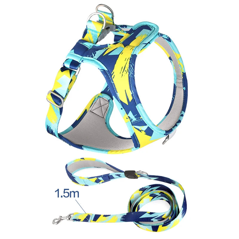 Adjustable Mesh Vest Harness for Dogs & Cats