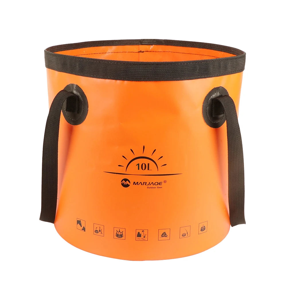 12V Portable Camping Shower Pump with Foldable Bucket Options