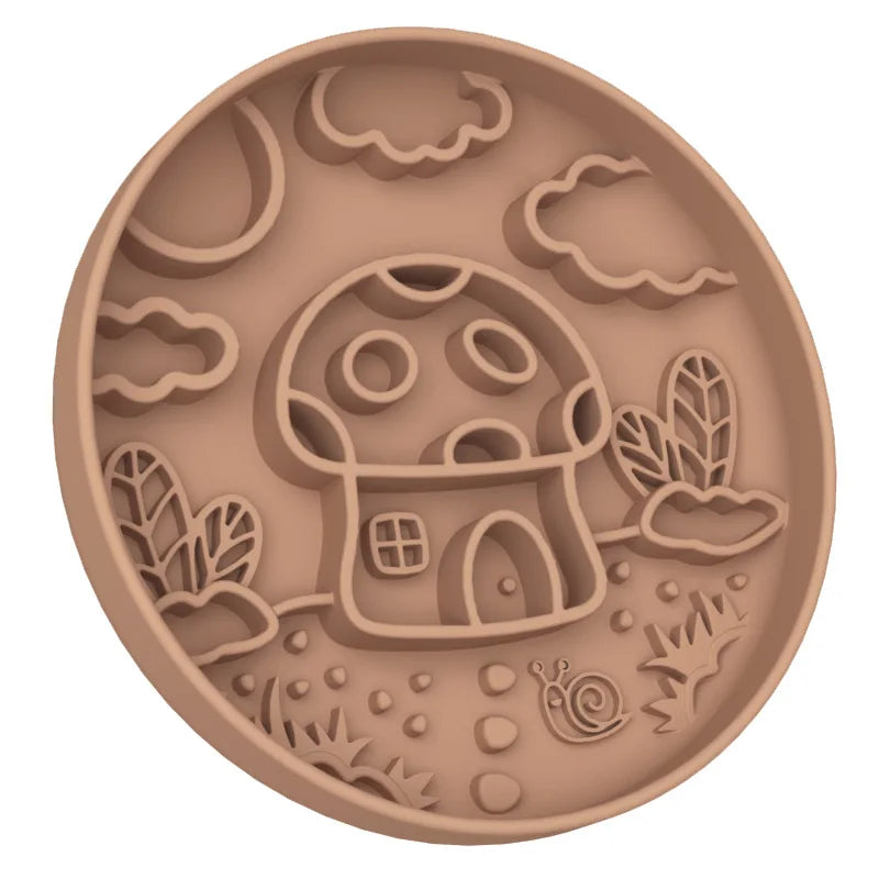 Mushroom Dog Slow Feeder & Licking Bowl
