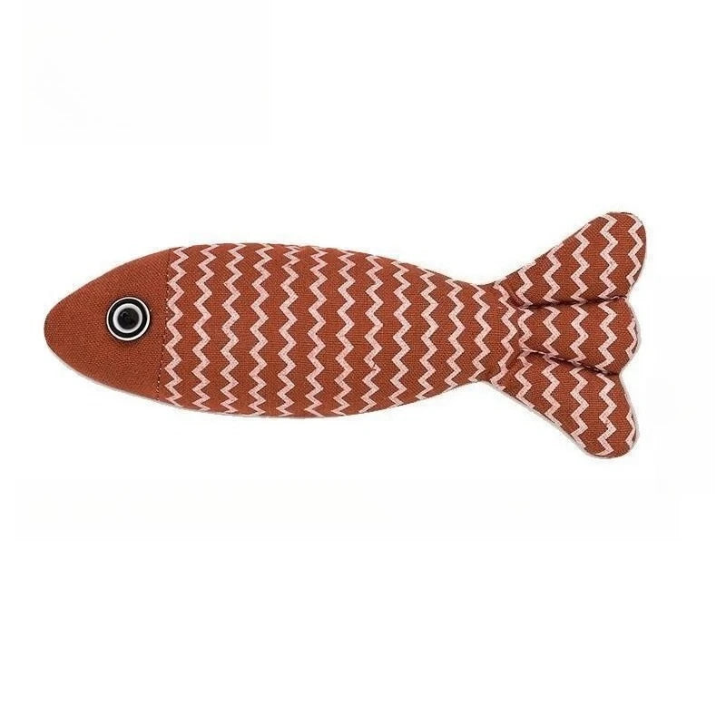 Catnip Fish Pillow Toys - Plush Interactive Cat Exercise Set