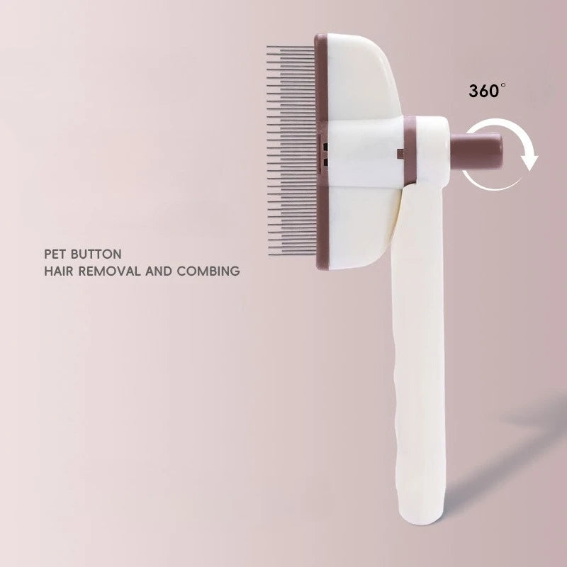 Rotating Dense Toothed Cat Comb for Hair Removal