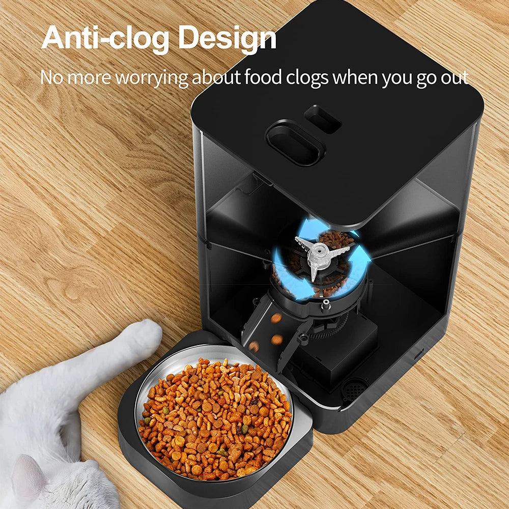 Women's Smart Automatic Pet Feeder with WiFi Control - 4L Large Capacity