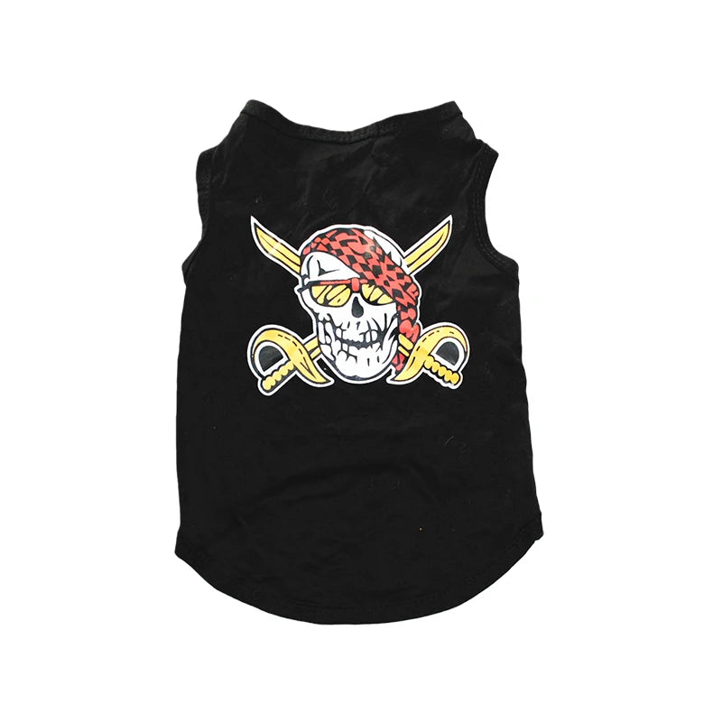 Printed Cotton Summer Vest for Cats & Puppies