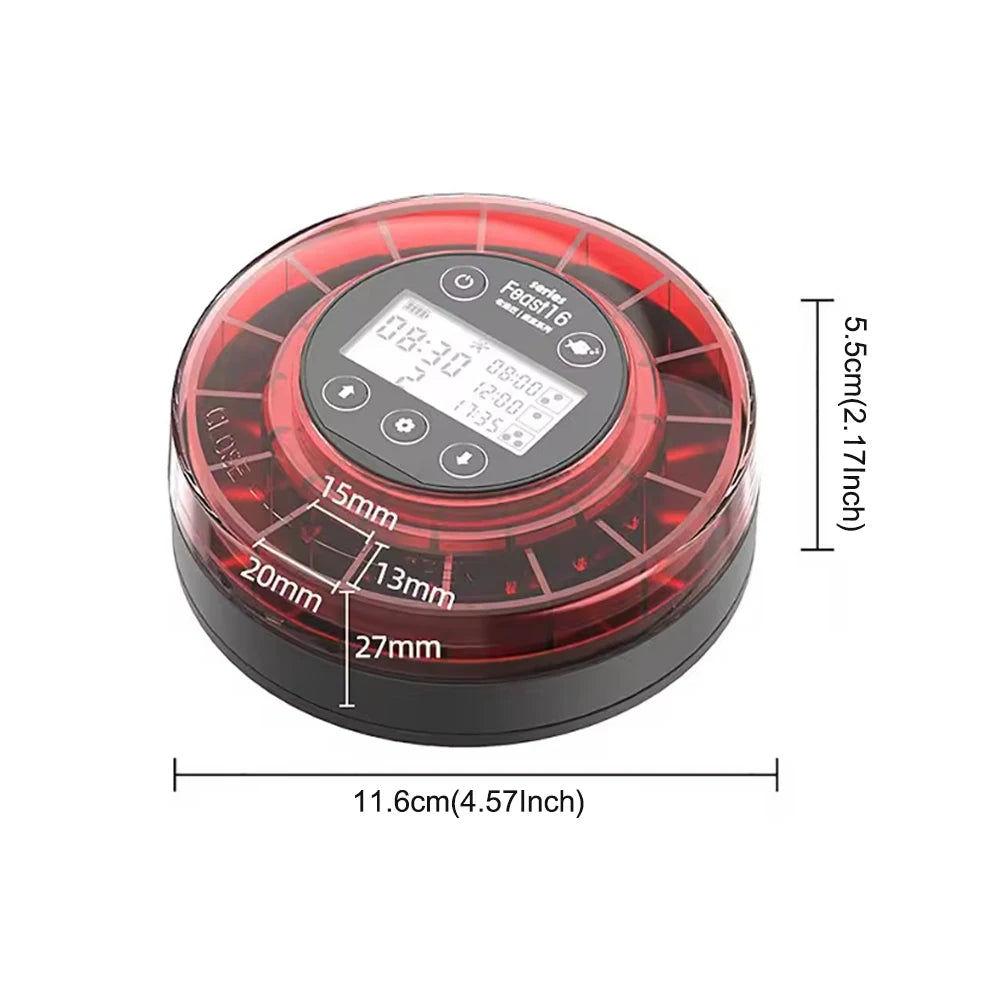 Distributeur Automatique de Nourriture pour Poissons Rechargeable par USB avec Écran LCD et Minuteur