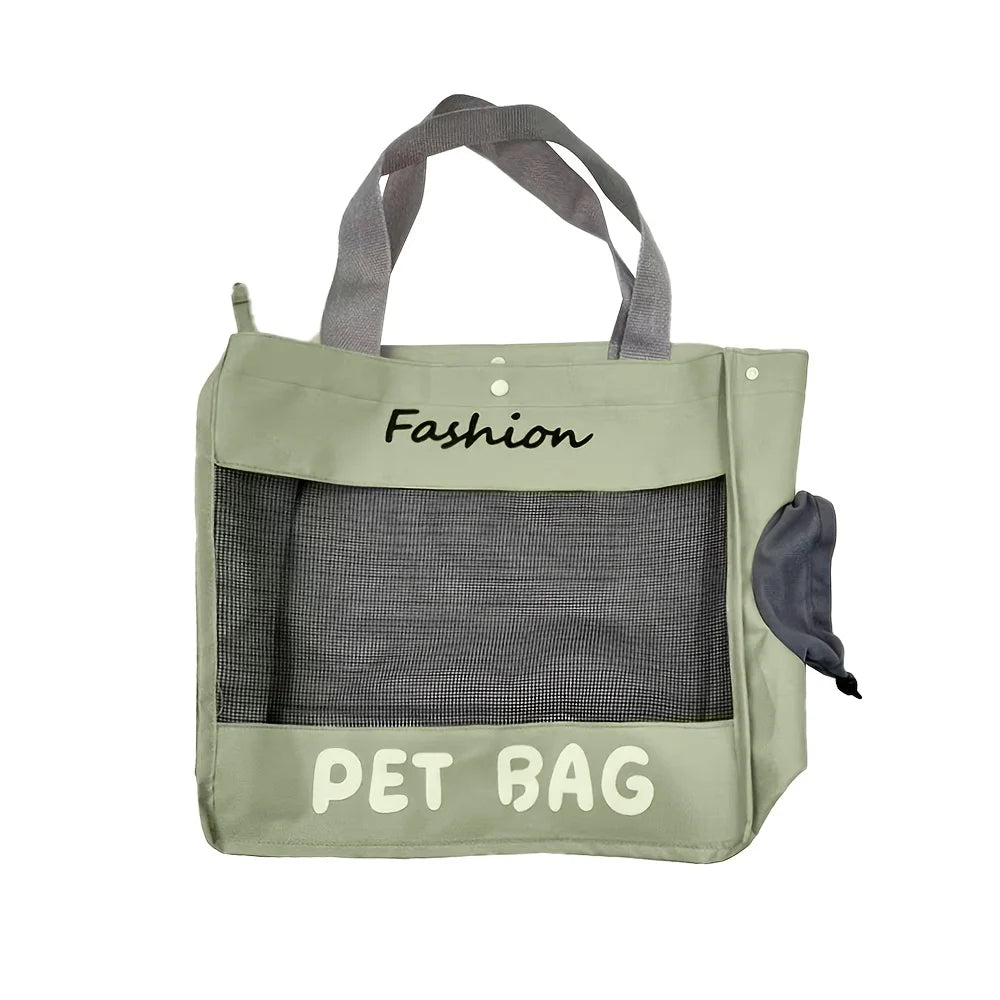 Breathable Canvas Carrier Bag for Cats & Small Dogs