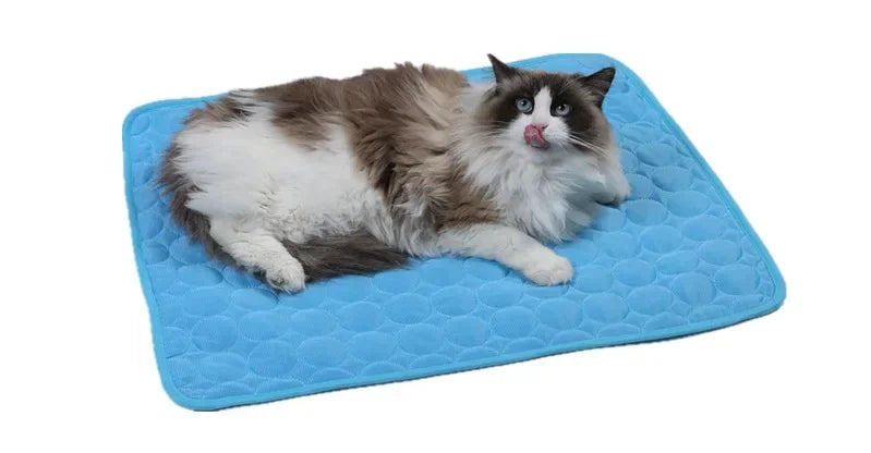 Pet Cooling Mat Summer Cat and Dog Sofa Mat Soft Ice Silk Cold Feeling Nest Mat Summer Dog Cooling Mat Pet Products Dog Beds