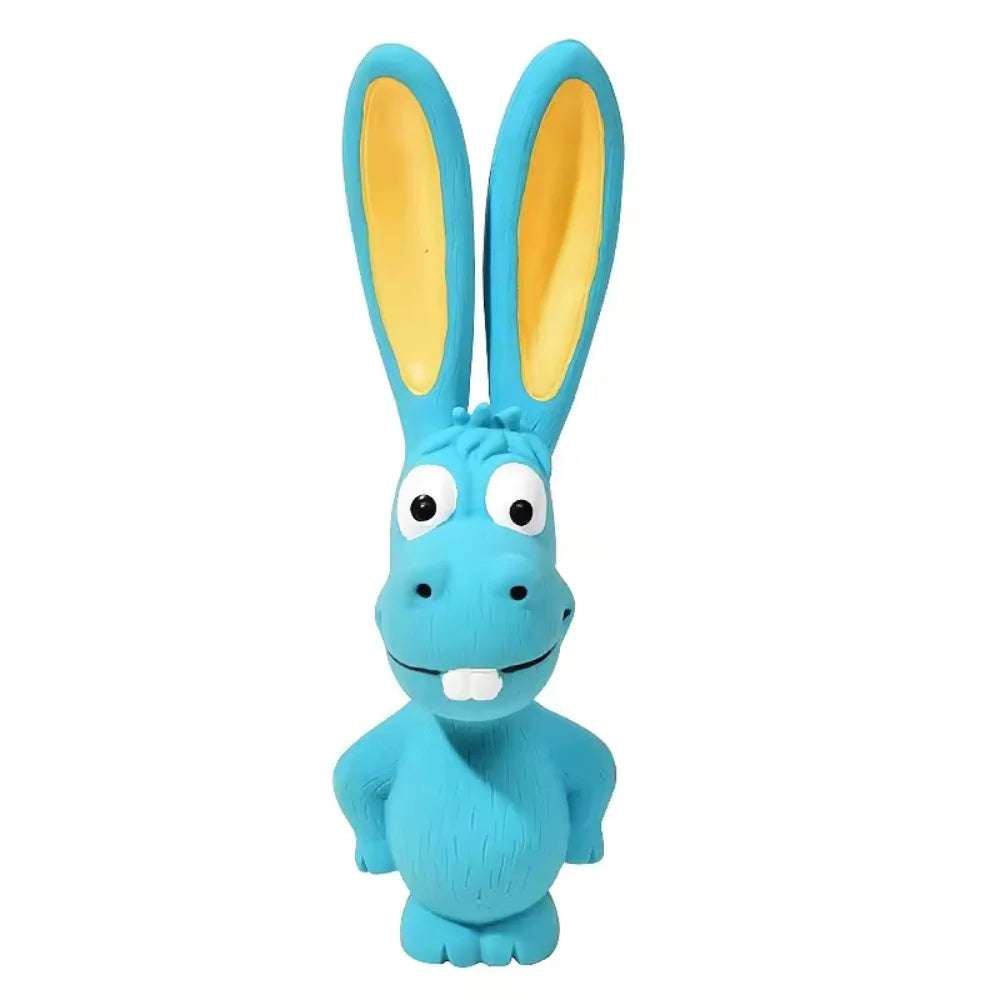 Squeaky Rabbit Latex Dog Chew Toy