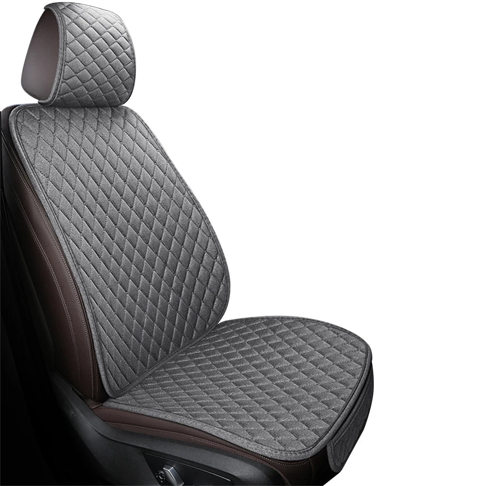 Universal Breathable Flax Car Seat Cover & Cushion Protector