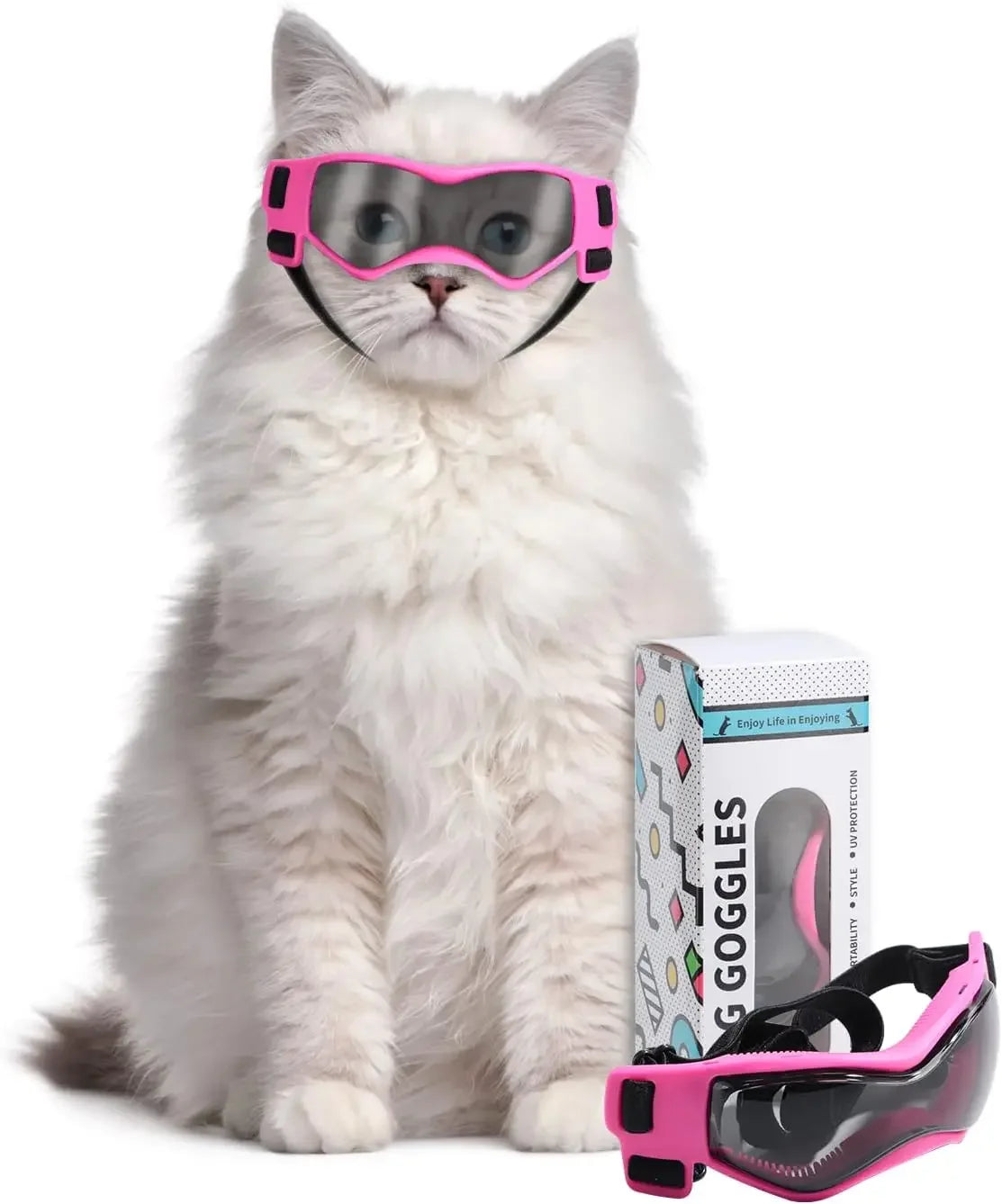 Cat Sunglasses - UV Protection Goggles for Small Pets