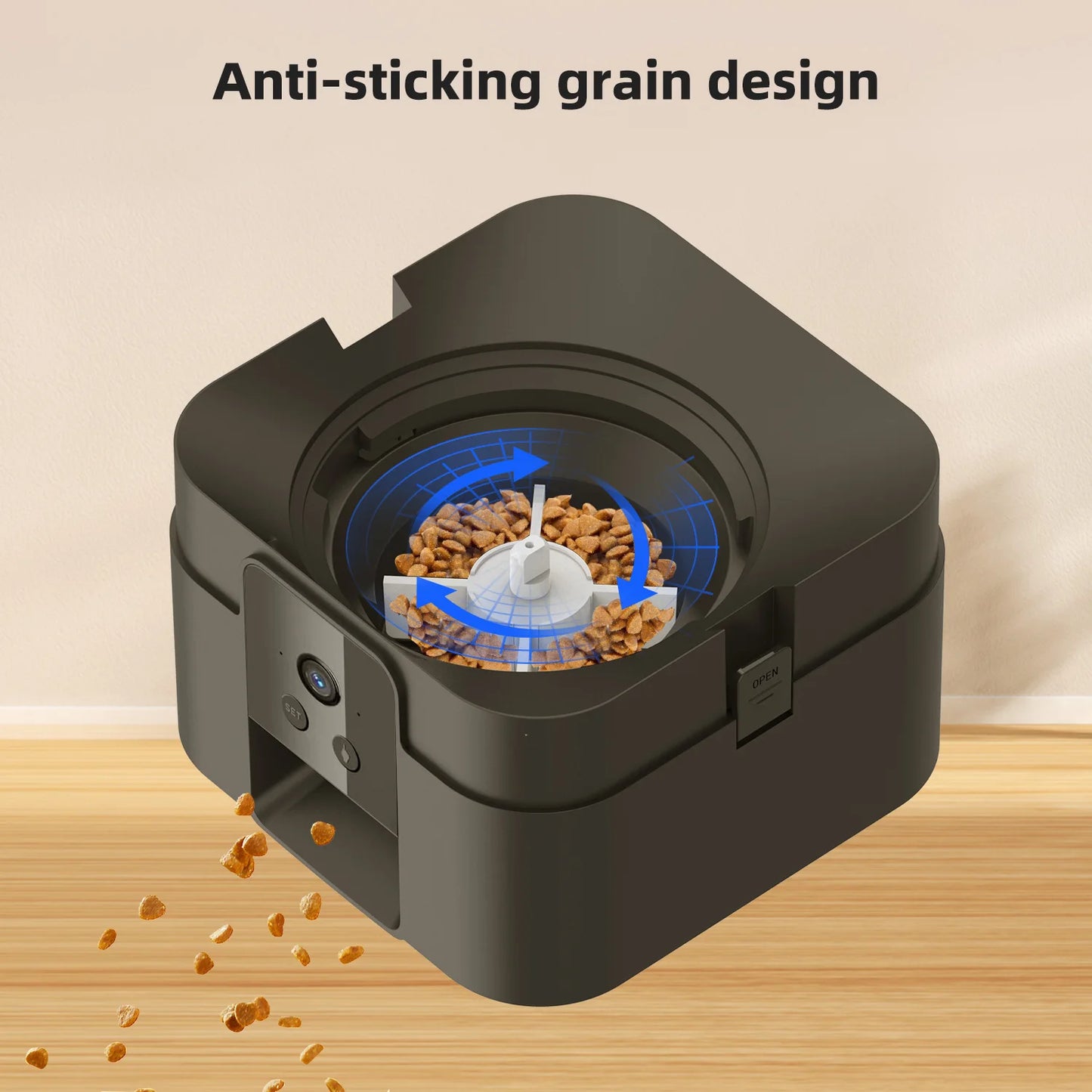 Smart Wi-Fi Pet Feeder with Camera - 2L Automatic Food Dispenser for Dogs & Cats