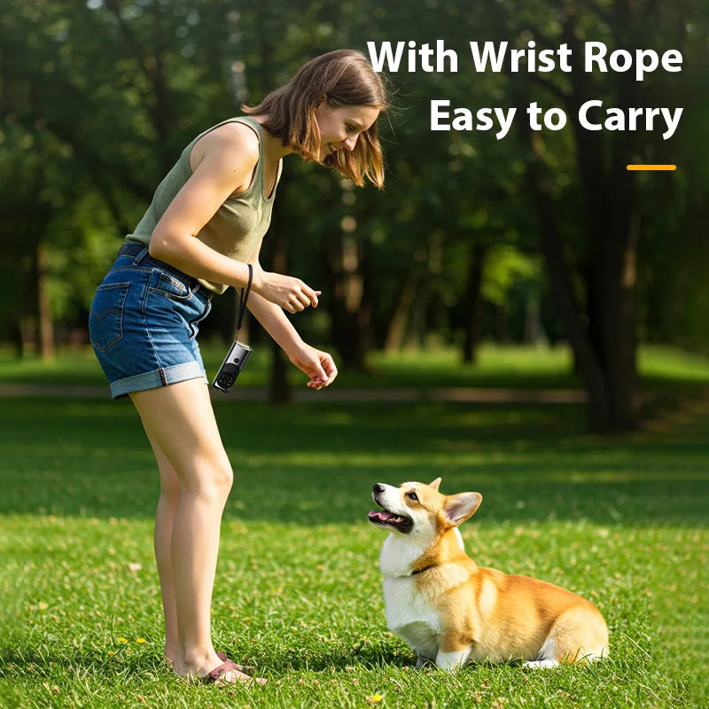 Ultrasonic Dog Training Device - Anti-Barking Trainer with LED Flashlight