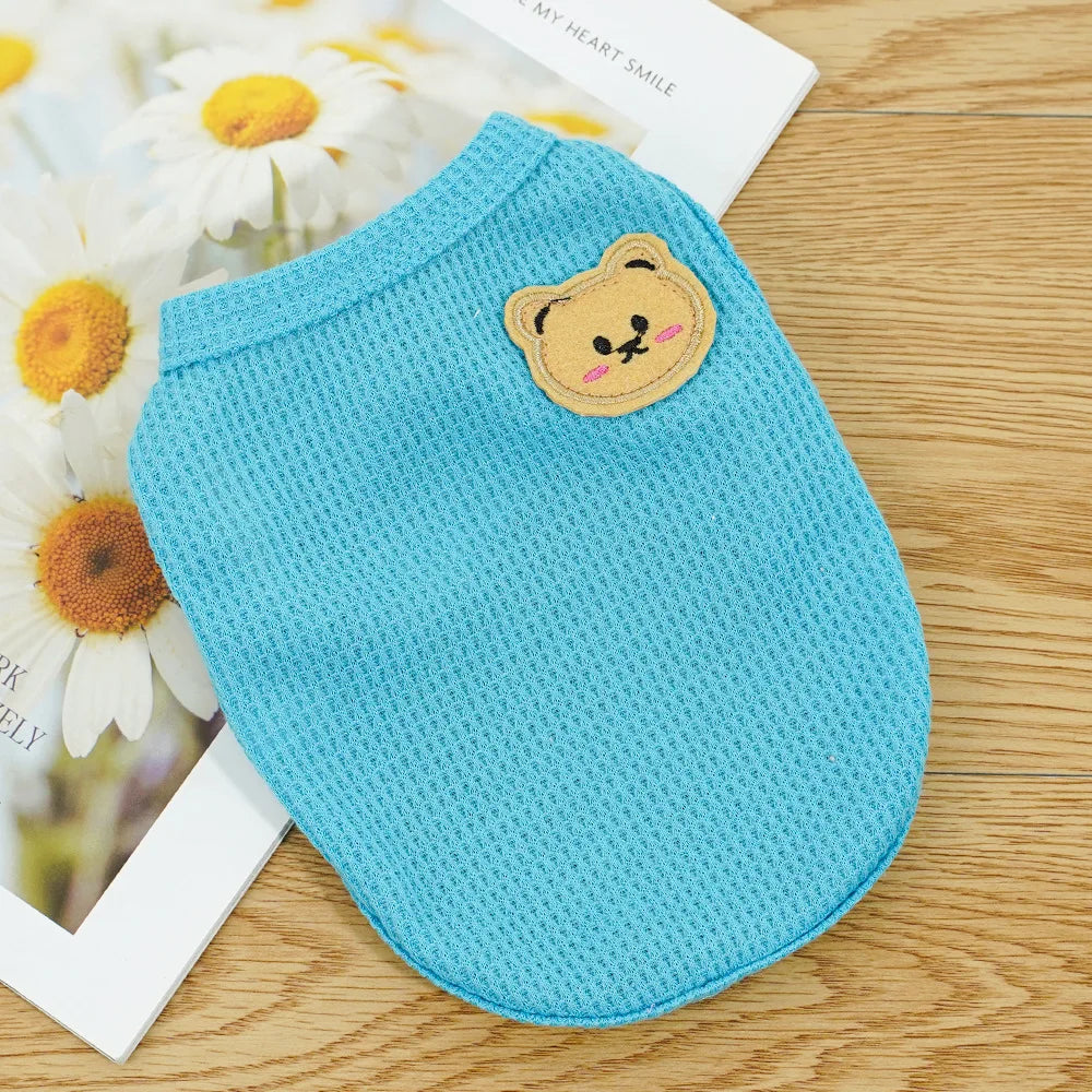 Breathable Pet Vest - Summer Clothing for Small Dogs and Cats