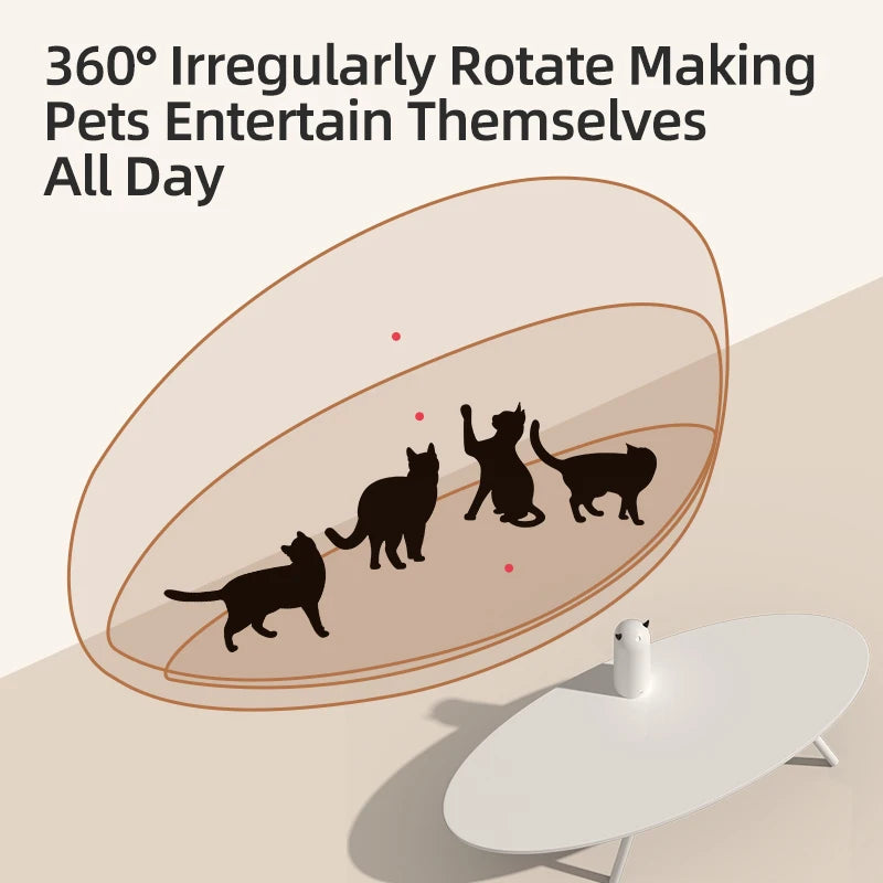 Interactive Smart Cat Toy with LED Laser and Handheld Control