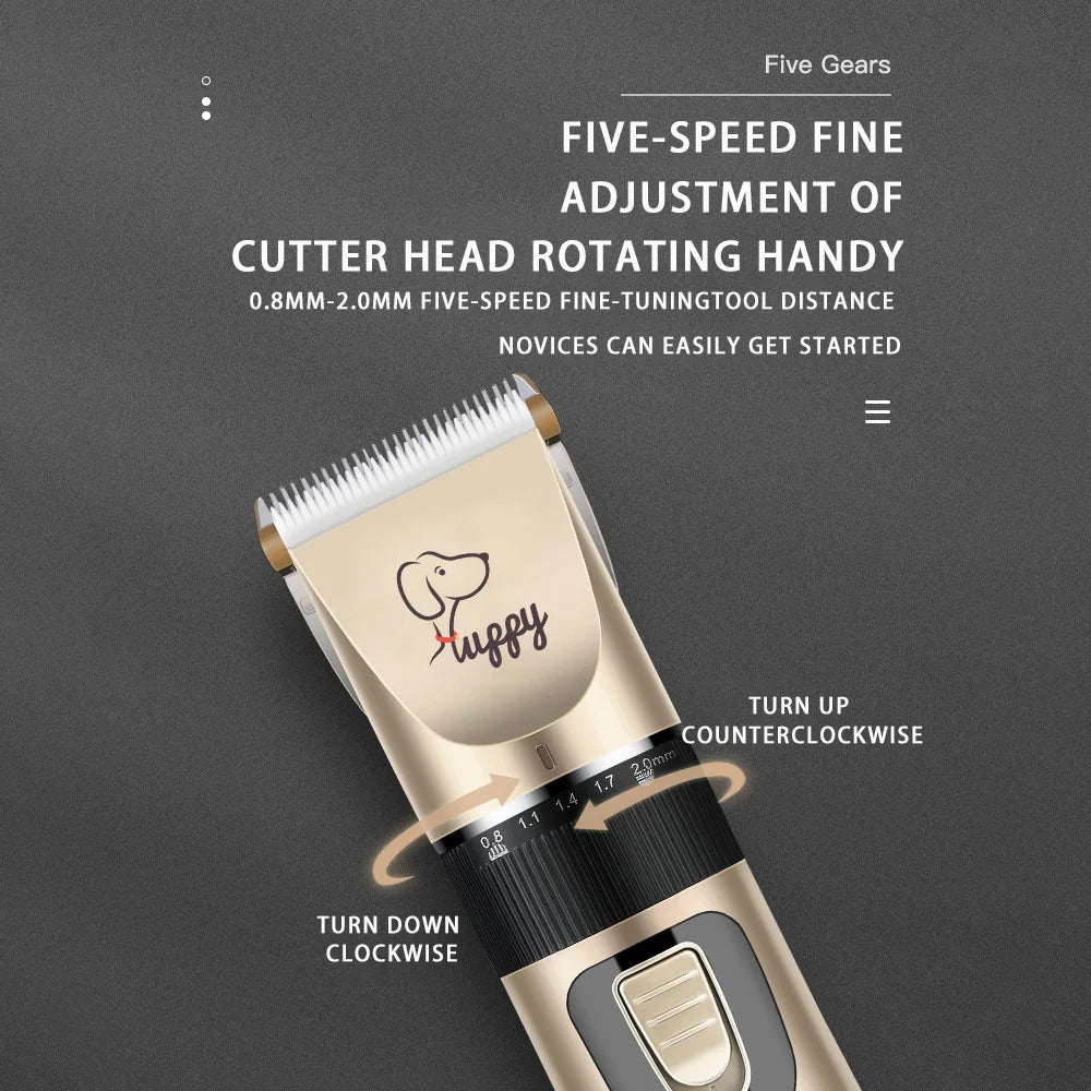 Professional Pet Grooming Clipper - Cordless Rechargeable Trimmer