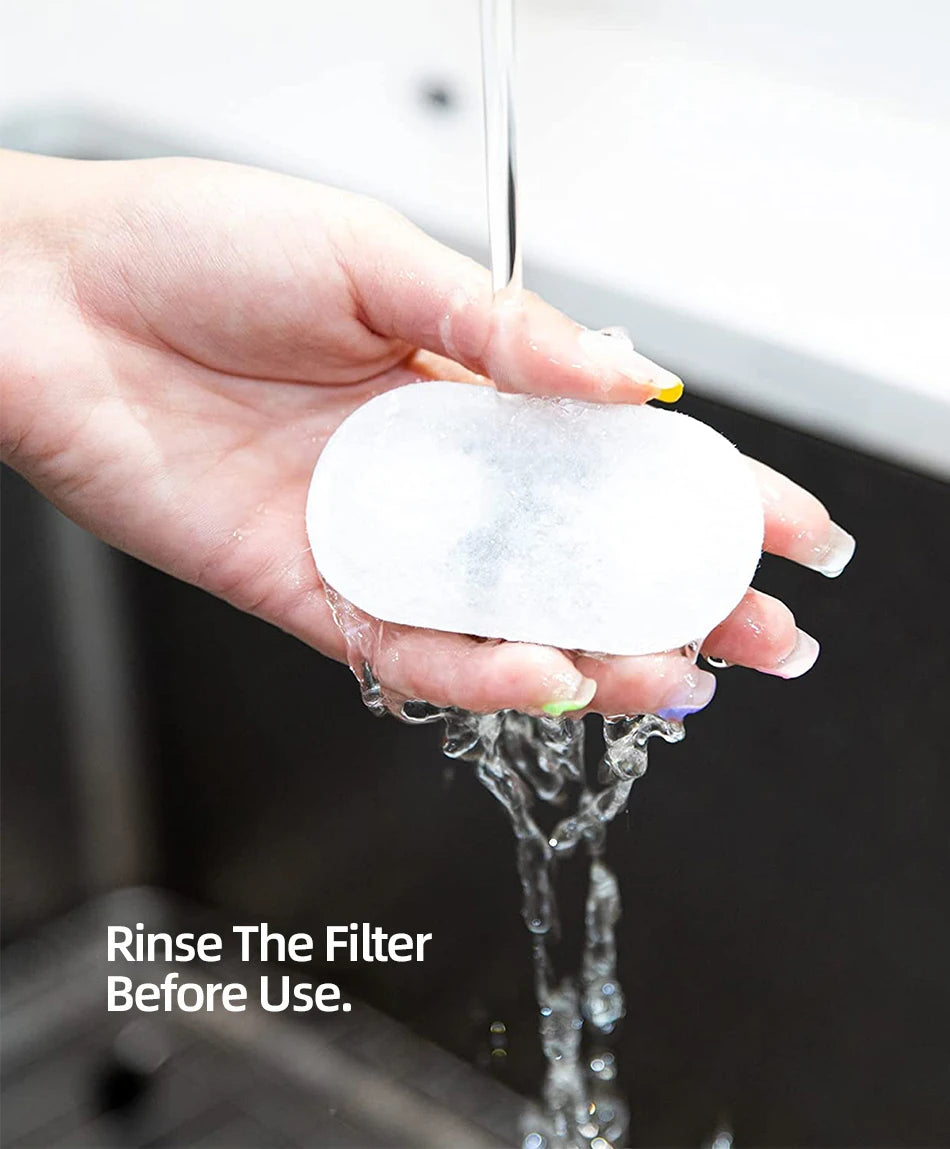 Water Fountain Replacement Filters - 2L Stainless Steel Pet Fountain Purifier
