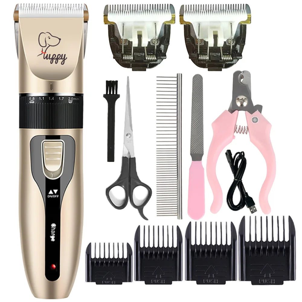 Professional Pet Grooming Clipper - Cordless Rechargeable Trimmer