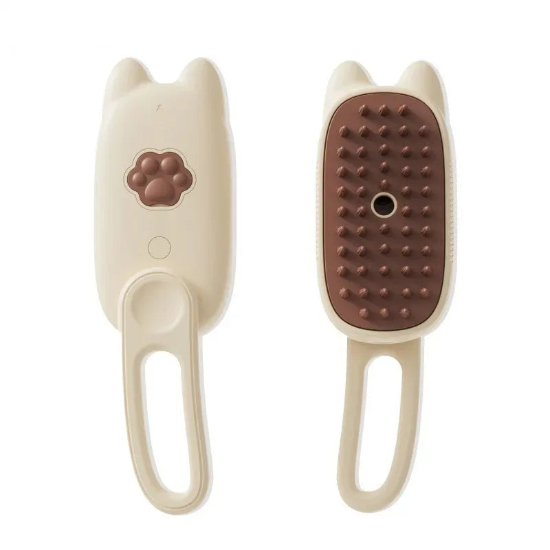3-in-1 Electric Pet Steam Brush - Grooming, Cleaning & Massage Comb