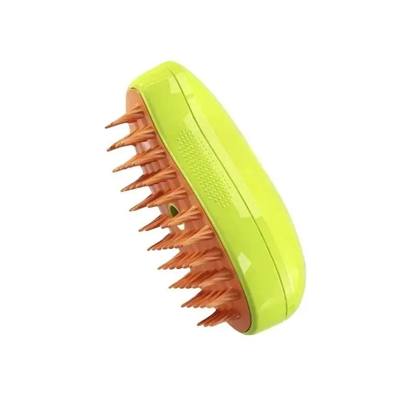 3-in-1 Electric Pet Steam Brush - Grooming, Cleaning & Massage Comb