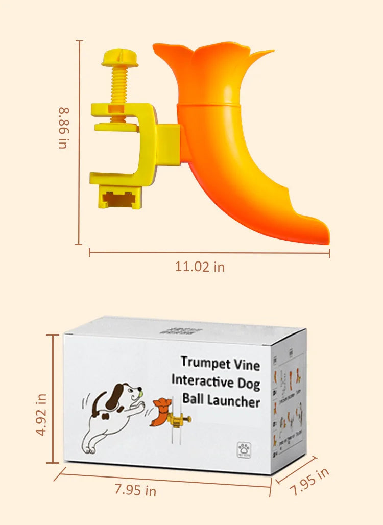 Table-Clip Dog Ball Return Toy