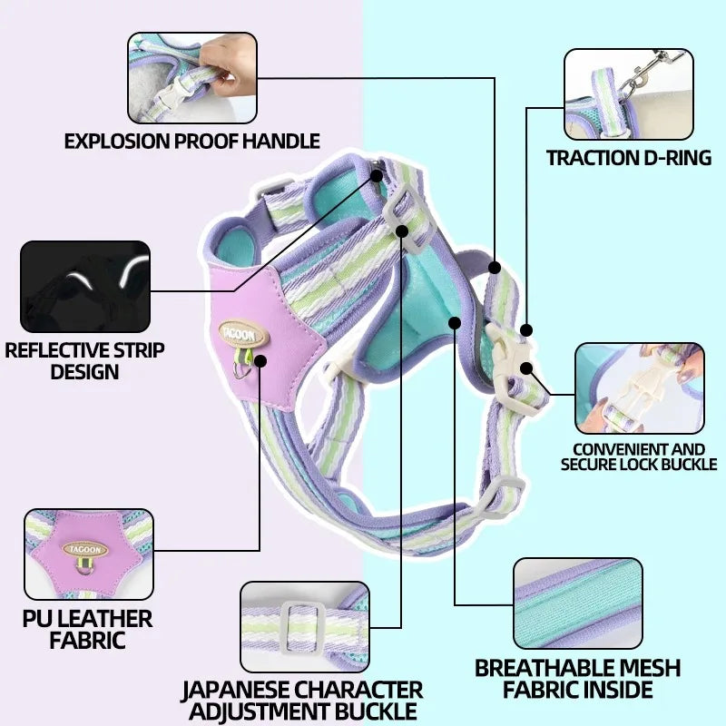 Tactical Dog Harness with Chest Leash