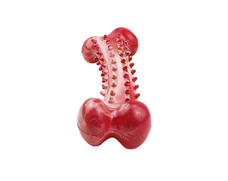 Ultra-Tough Chew Toys for Large Dogs - Beef Flavored Dental Cleaning Bones