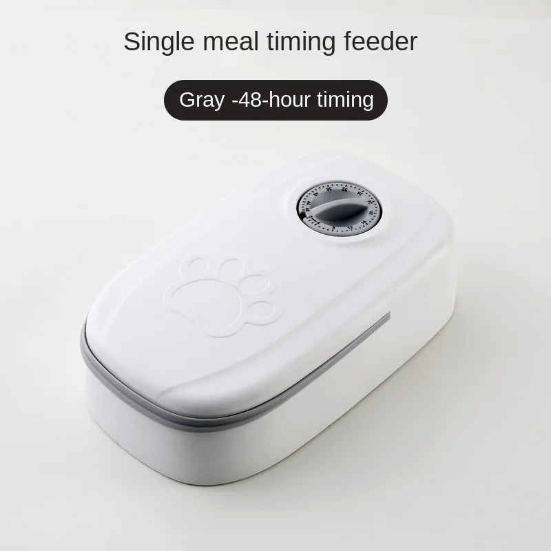 Single-Meal Automatic Pet Feeder with Timer & Cooling Pack